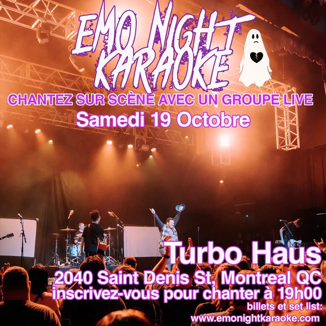 "Emo Night Karaoke" avec groupe Live!