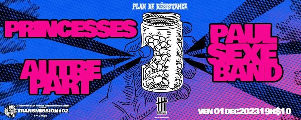 GAMIQ Transmission 02 avec Autre Part + Princesses + Paul Sexe Band
