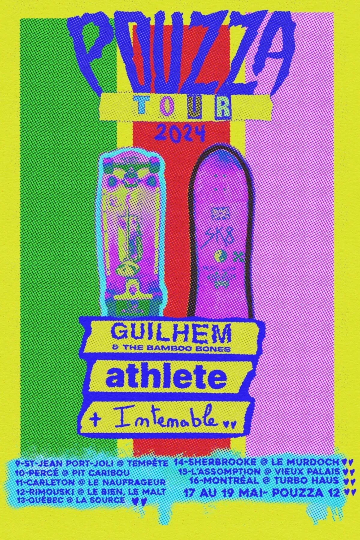 Intenable + Guilhem &amp; The Bamboo Bones + Athlete + invitié.e.s.