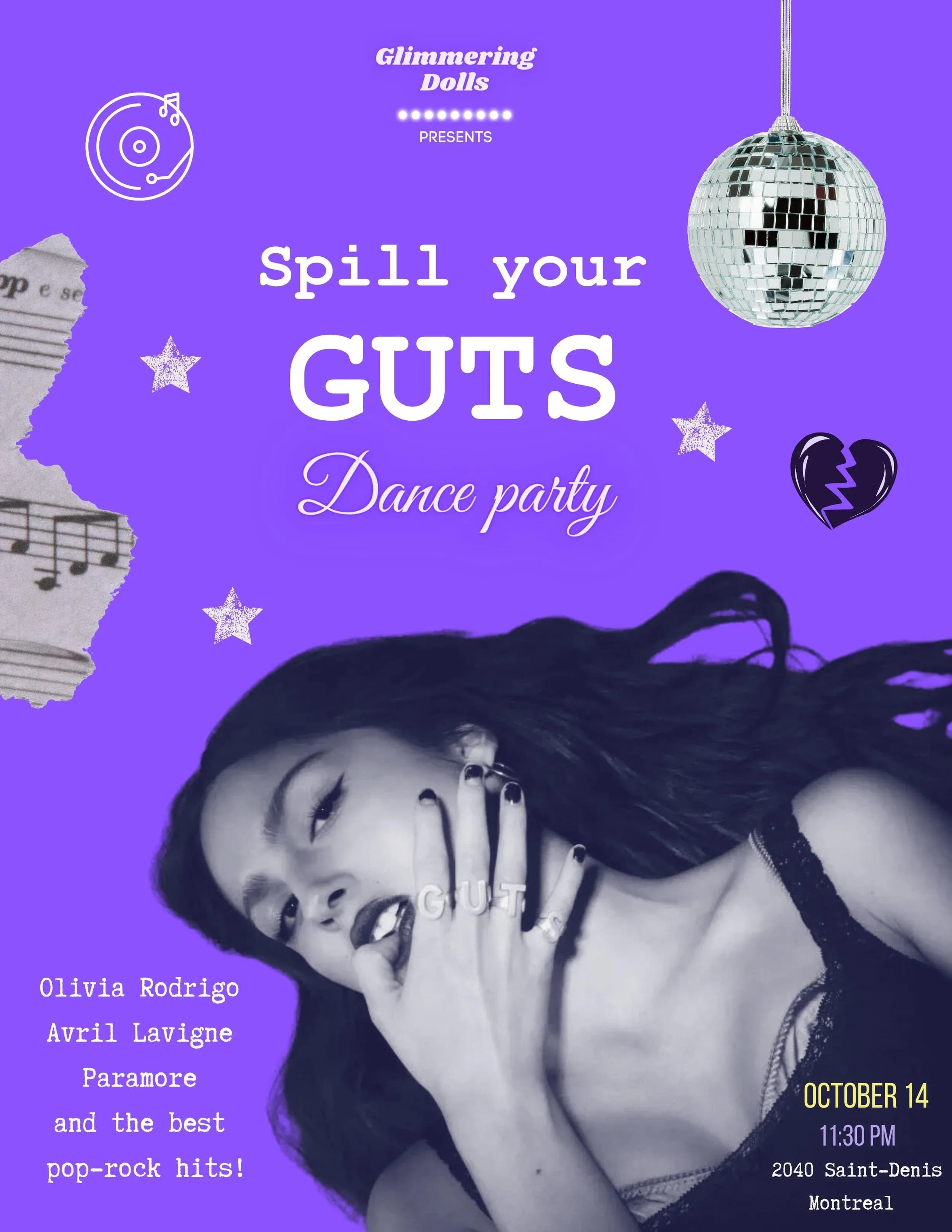 "Spill your Guts Dance Party"
