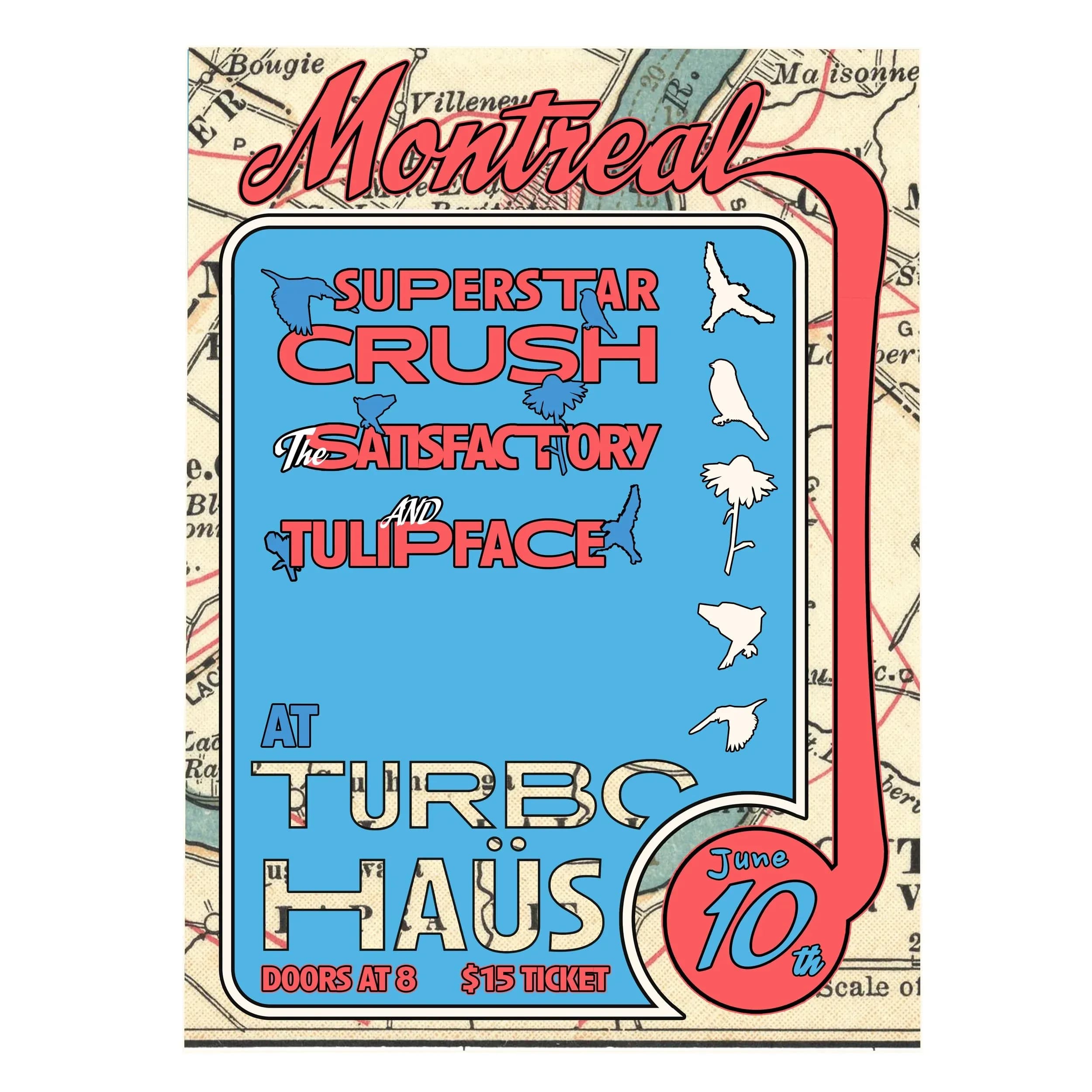 Superstar Crush + The Satisfactory + Tulipface