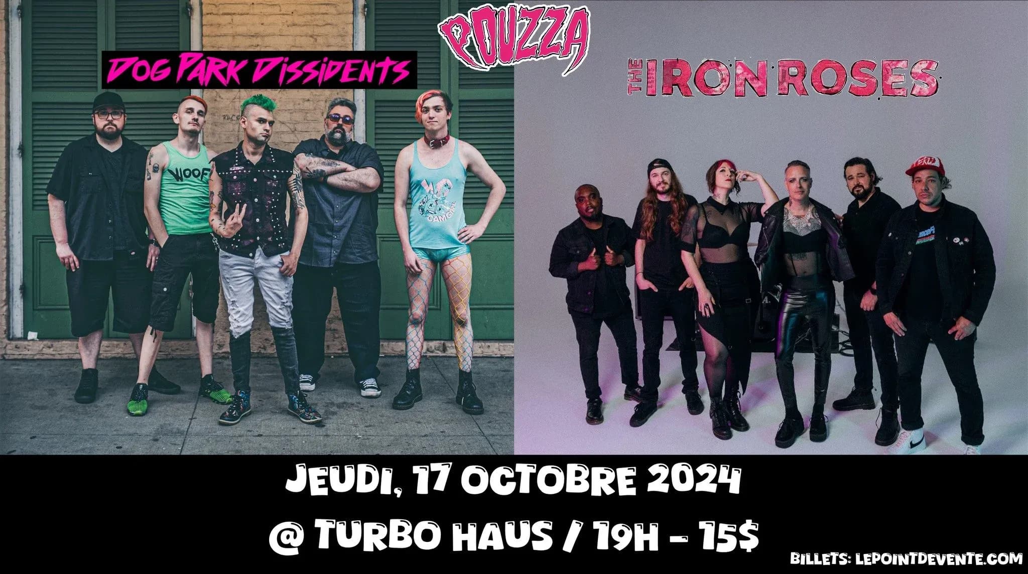 The Iron Roses + Dog Park Dissidents + invité.e.s