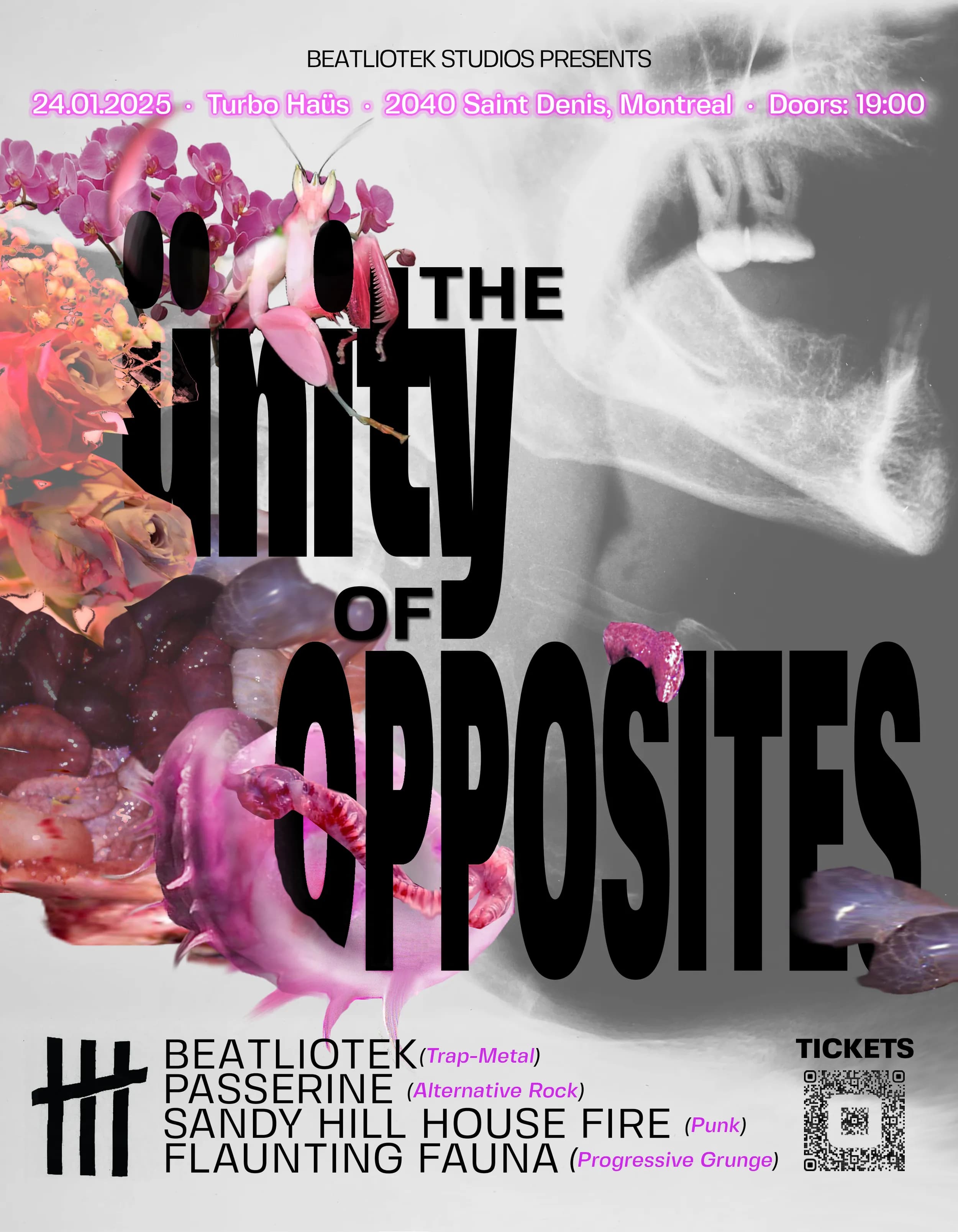 Beatliotek + Passerine + Sandy Hill House Fire + Flaunting Fauna