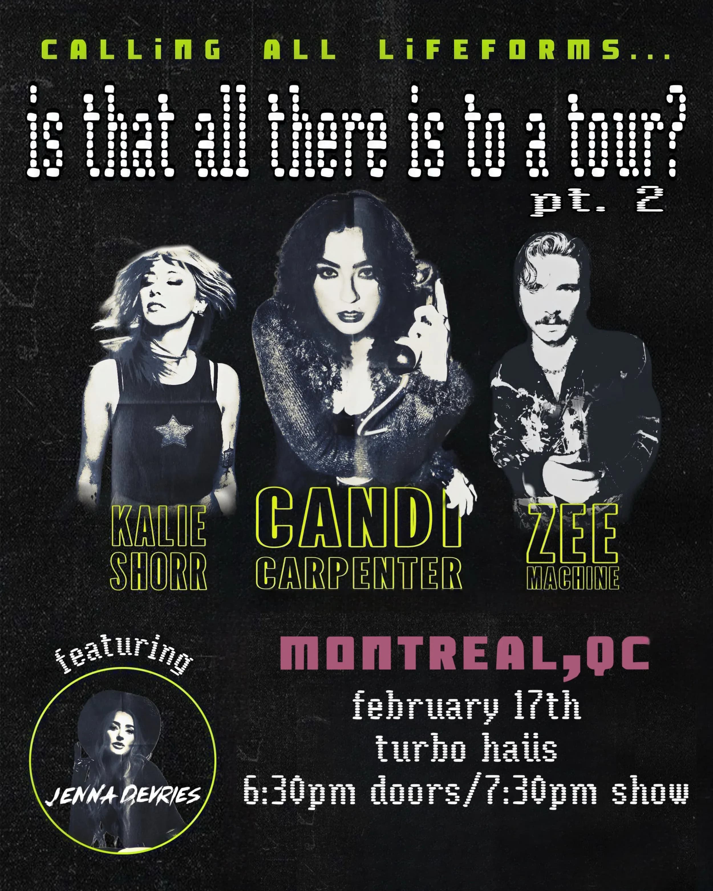 Candi Carpenter + Kalie Shorr + Zee Machine + Jenna Devries