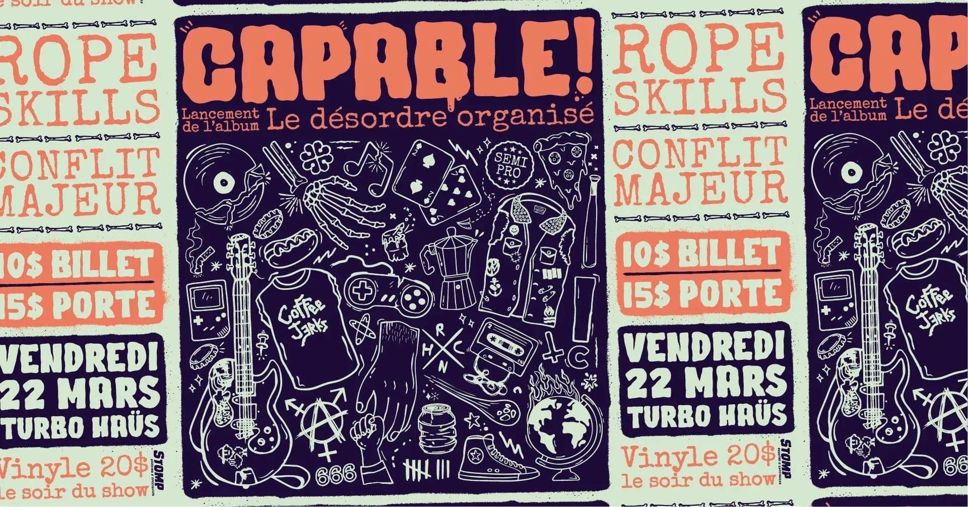 Capable! + Conflit Majeur + Rope Skills