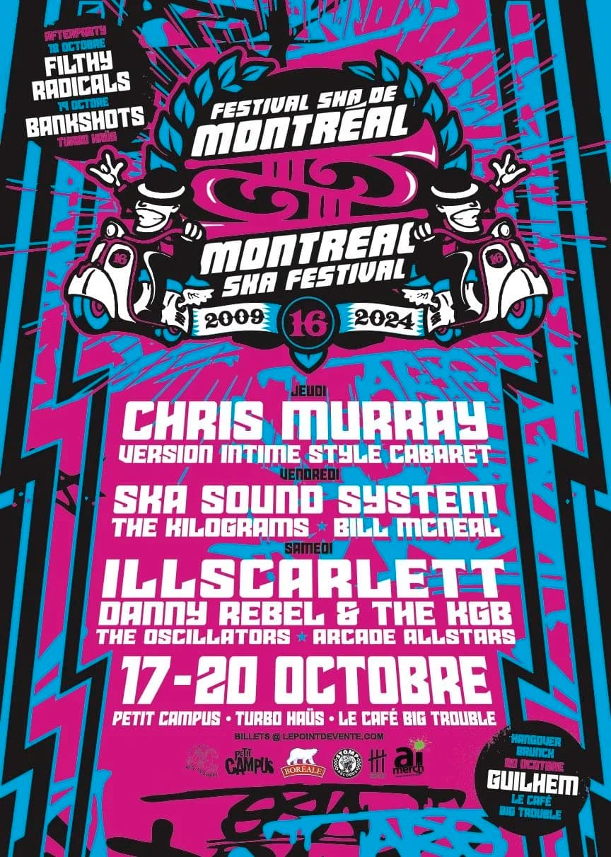 Festival Ska Fest Montréal After Party: "Cover Set" de "Operation Ivy" par Bankshot