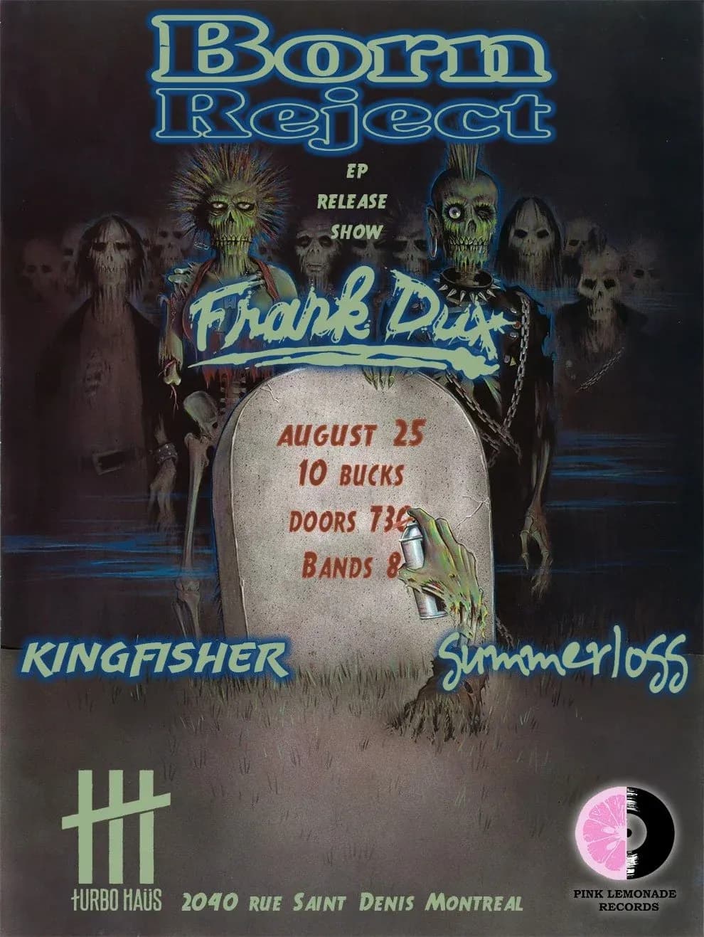 FRANK DUX + KINGFISHER + SUMMERLOSS + BORN REJECT (EP RELEASE)
