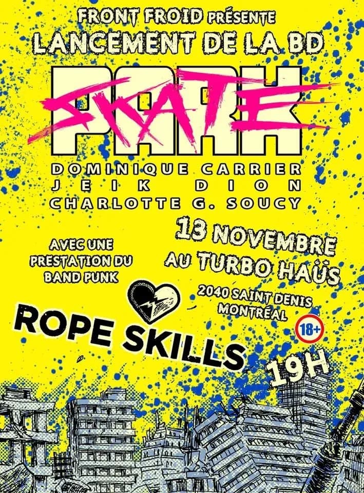 Lancement de "Skate Park" + Rope Skills