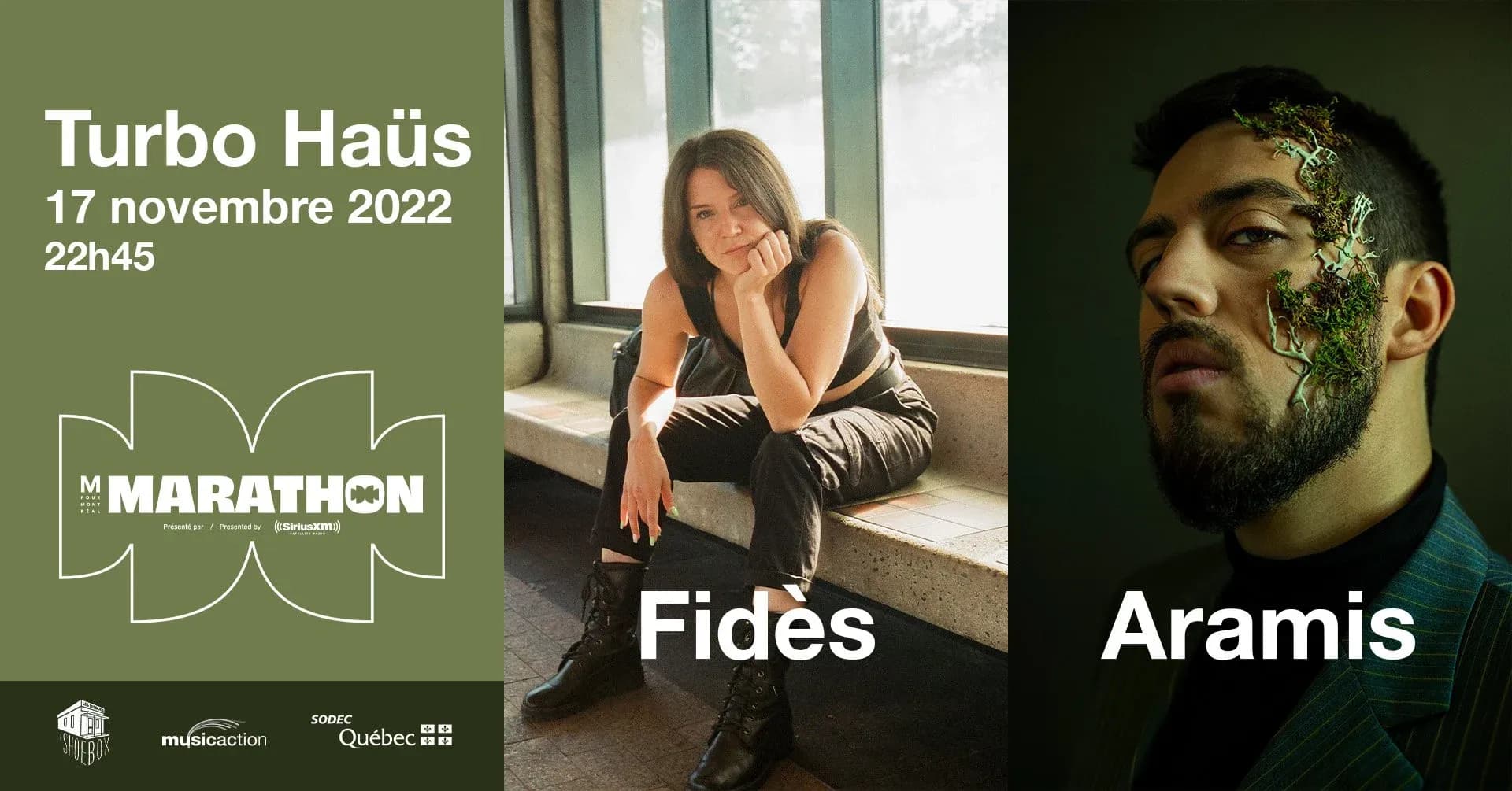 M pour Montréal - La Shoebox présente Aramis + Fidès Turbo Haüs