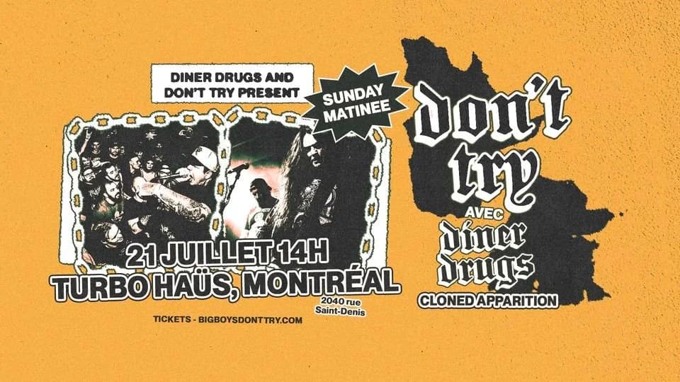 *** Matinee*** Don't Try + Diner Drugs + Cloned Apparition