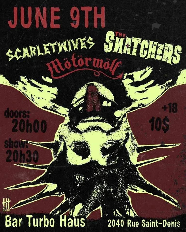 Scarlet wives + The Snatchers + Motorwolf