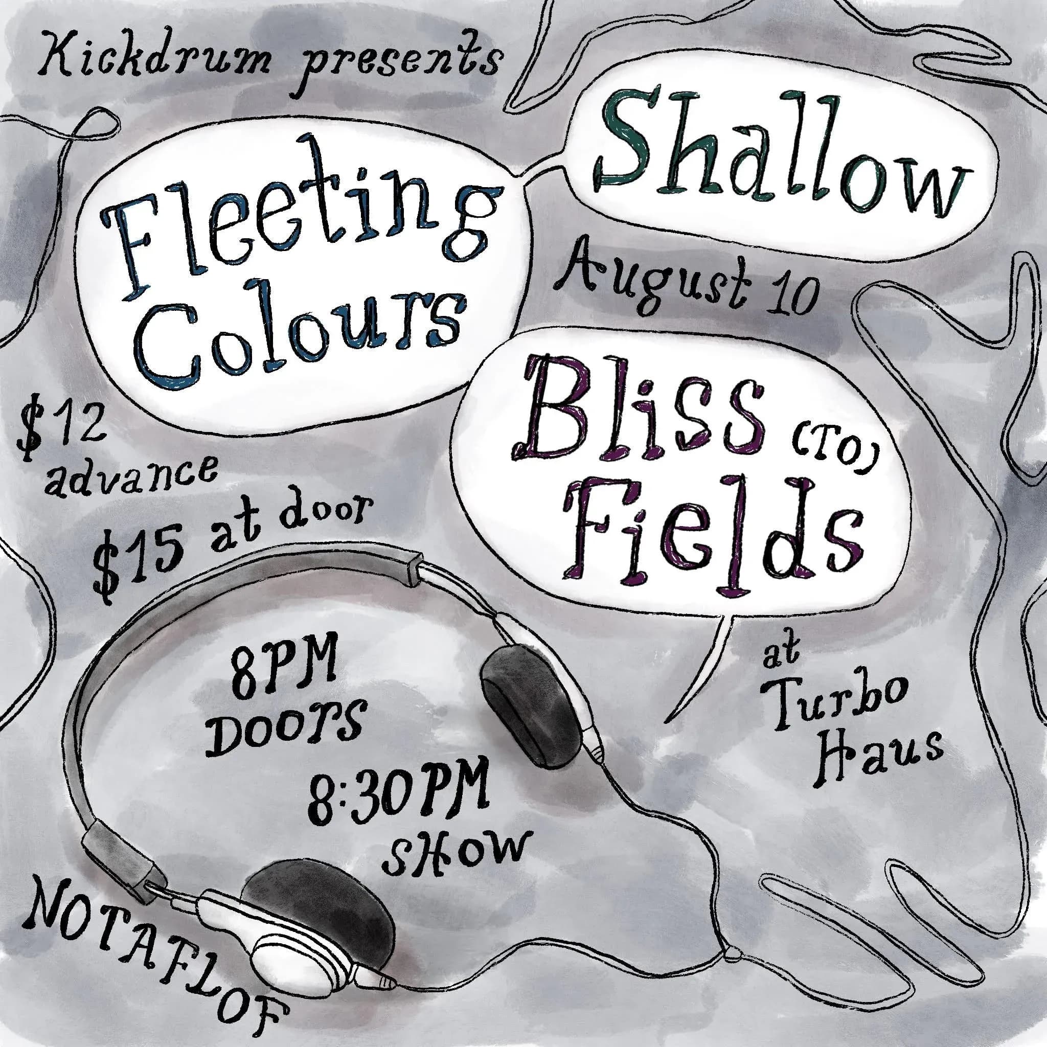 Shallow + Fleeting Colours + Bliss Fields