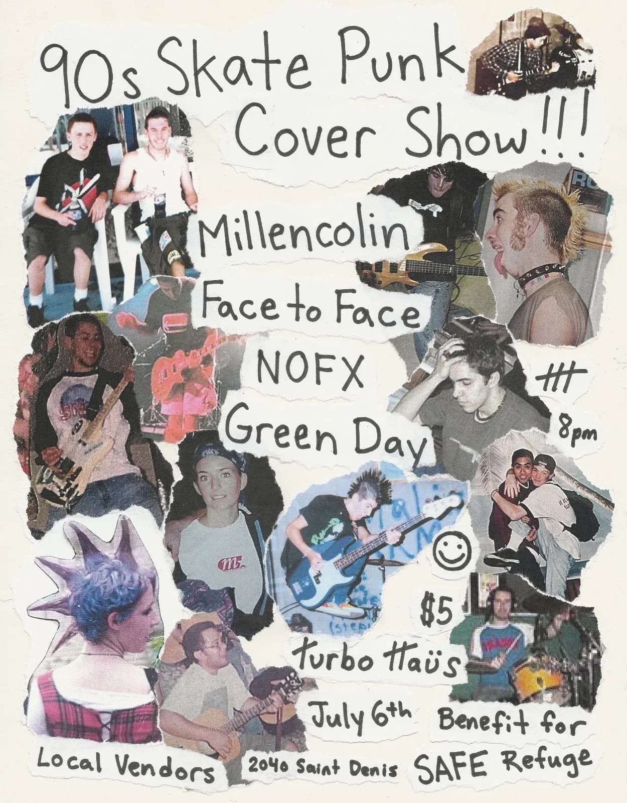 Soirée "Cover Skate Punk des années 90"
