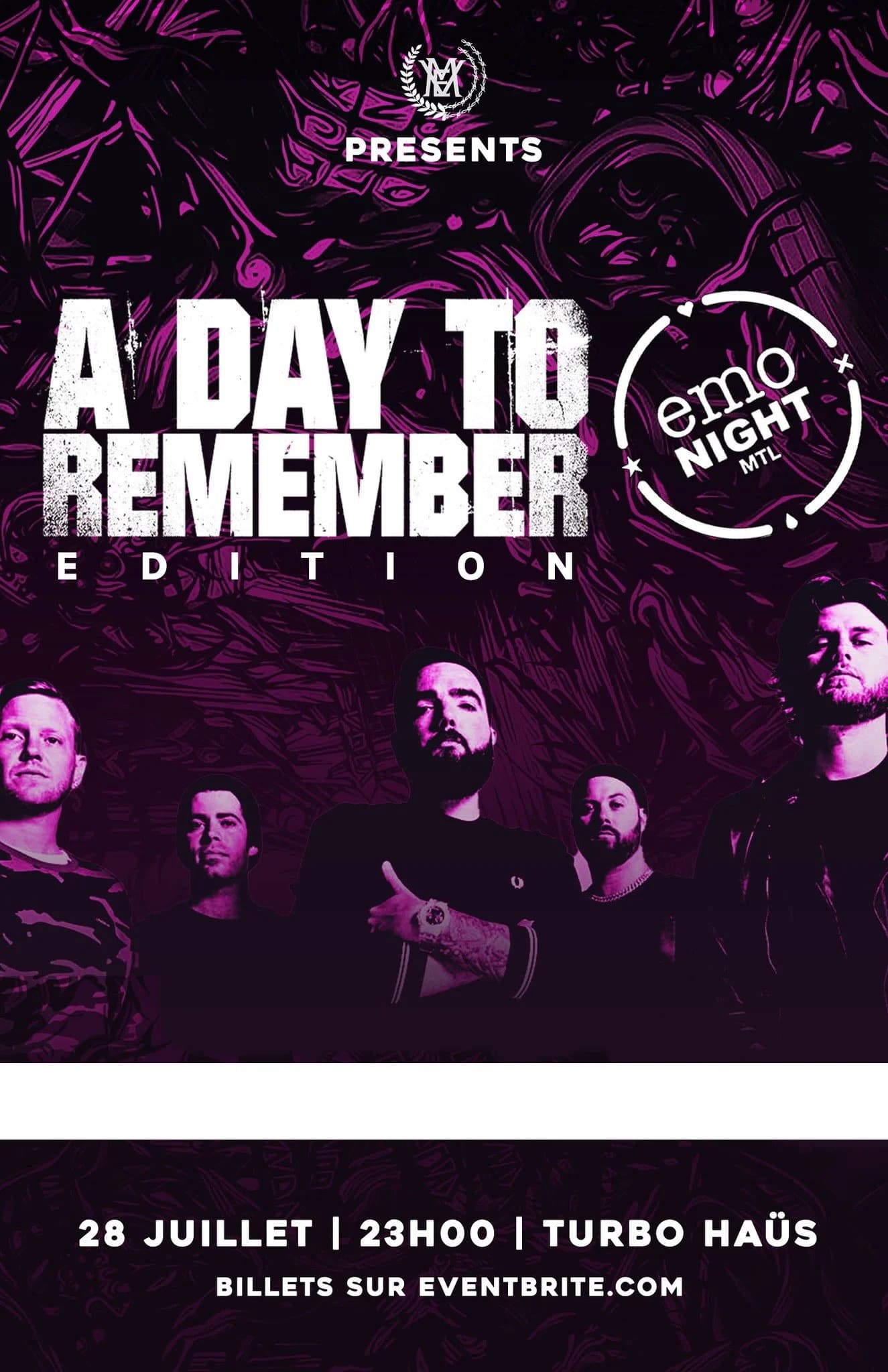 Soirée "Emo Night" - Édition "A Day To Remember"