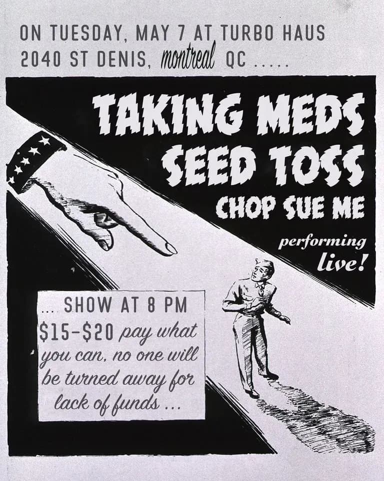 Taking Meds + Seed Toss + Chop Sue Me