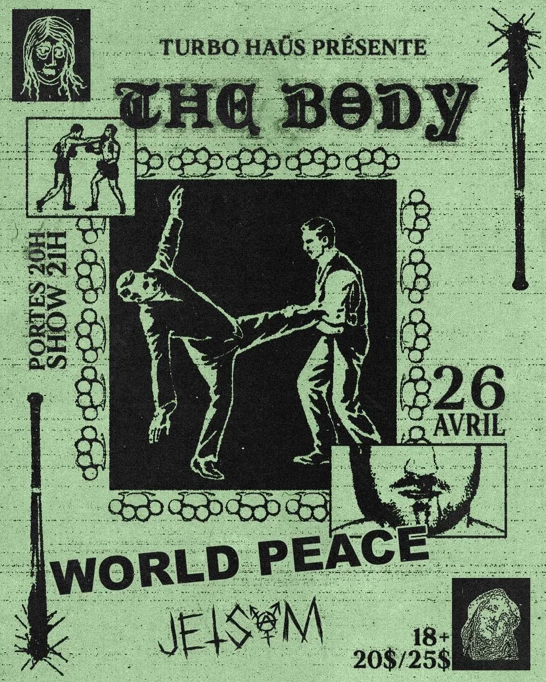 The Body + World Peace + Jetsam