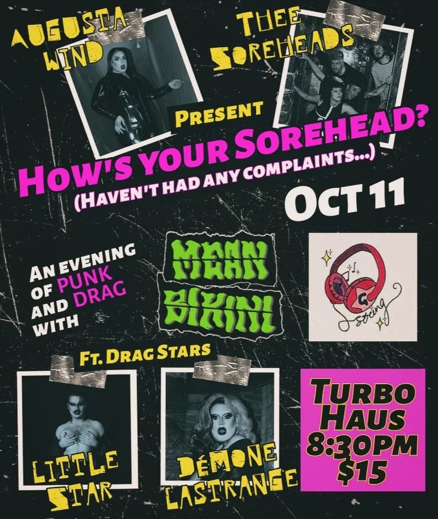 The Soreheads + Mean Bikini + invité.e.s