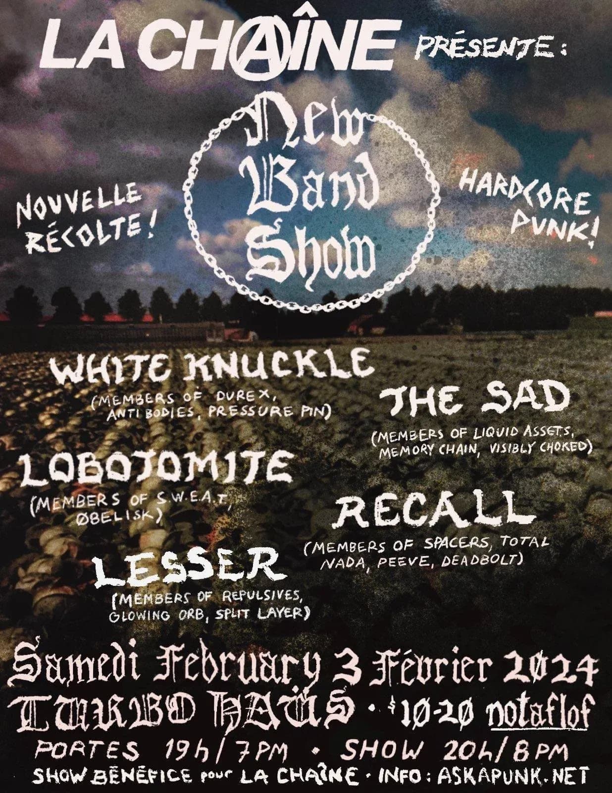 White Knuckle + The Sad + Lobotomite + Recall + Lesser